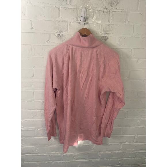 J. Crew Women's High Neck Pullover Sweater Long Sleeve Pink Size Medium - Picture 2 of 5